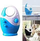 Ssiyiya AM FM Mini Waterproof Shower Radio Handle Speaker Volume Control Black view 6