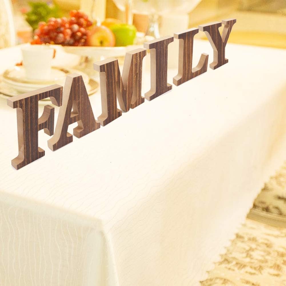 Cadeau De Pendaison Cremaillere Dkhsy Love Family Lettres En Bois Decoratives Grandes Lettres Bois Pour La Decoration Murale Decoration Maison Rustique Pour Salon Chambre A Coucher Mariage Lettres Et Chiffres Cuisine Et Maison