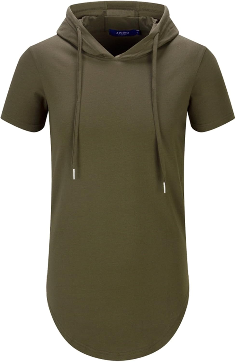 Aiyino Men's Hipster Hip Hop Long Sleeve Longline Pullover Hoodies Shirts: Clothing