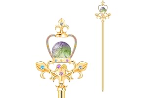 HAIQILIN Colourful Queen Scepter Princess Wand Pageant Costume Props