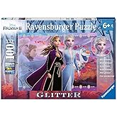 Ravensburger Disney Frozen 2 - Strong Sisters | 100-Piece Glitter Jigsaw Puzzle for Kids | Unique, Pieces | Development-Boosting Toy | Ideal Gift for All Ages