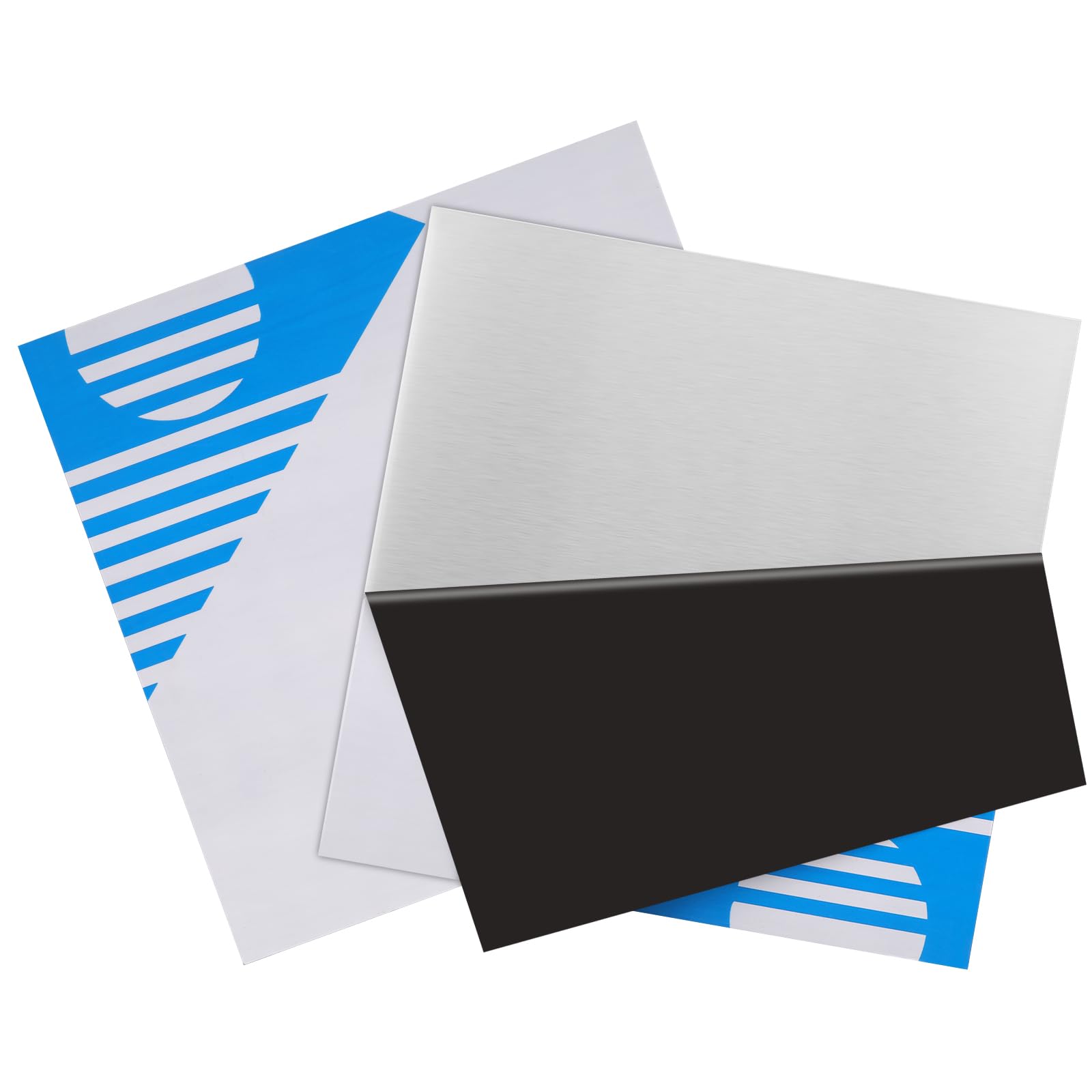 Photo 1 of 2Pcs 304 Stainless Steel Sheets Metal 8" x 8" x 1/32" Inch 304 Stainless Steel Plates 20 Gauge(0.8MM) Stainless Steel Shim Stock Plates Metal Sheets for Crafting, Stovetop, Snow Frosted Surface