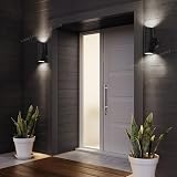 Long Life Lamp Company Black Stainless Steel Up Down Outdoor Wall Light IP65 view 3