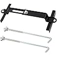 Car Battery Hold Down Kit, High-Strength Car Battery Crossbar with Heavy-Duty Clamps, Rust-Resistant Car Battery Holder with J-bolts (9inch/23cm bolts)