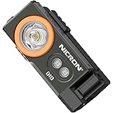 NICRON D10 EDC Flashlight Rechargeable，500 Lumens 3 Sources Pocket Compact RGB Flashlight with Headlamp Strip，Magnet Base for