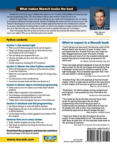 Murach’s Python Programming - Best Tech Deal & Gift Ideas