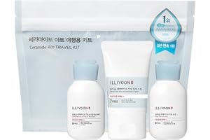 ILLIYOON Ceramide Ato Travel Kit Includes Cream, Lotion & Bodywash 3 pcs, Gift Set, Kit for Christmas and Birthday
