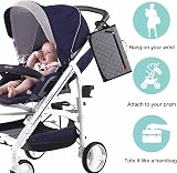 Lekebaby Portable Nappy Changing Mat with Wipe-Pocket Grey Diamond view 5