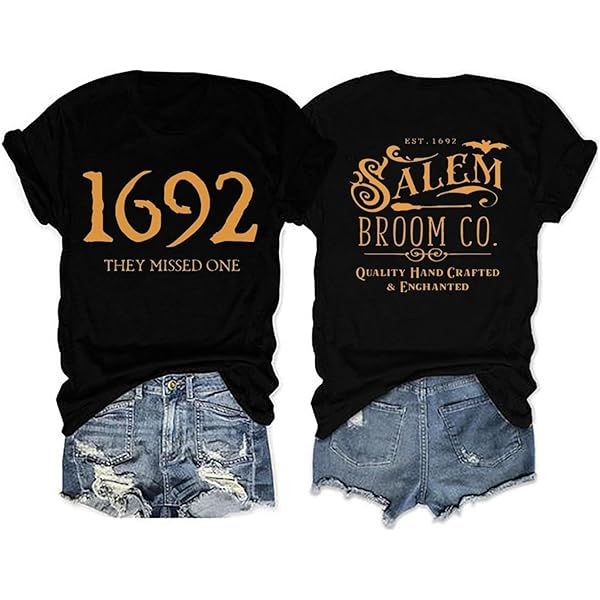 Amazon.com: 1692 They Missed One Witch Salem 1692 T-Shirt