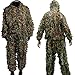 Upgrade Ghillie Suit Set, 3D Lifelike Super Lightweight Camouflage Clothing Outdoor Jungle Woodland Hunting for Youth and Adult