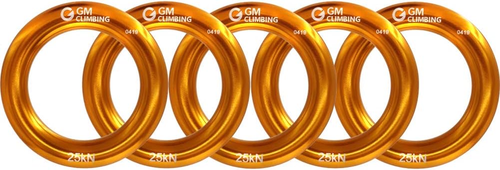 GM CLIMBING Rappel Ring 25kN Rock Climbing Arborist Rescue Slackline Hammock Pack