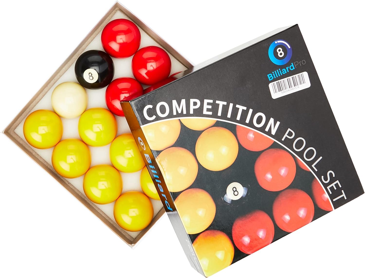 Billiard Pro Unisex 2'' (Reds & Yellows) 2 LEAGUE POOL BALLS REDS YELLOWS , L, One Size UK