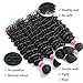 Perstar Hair 8A Grade Uprocessed Brazilian virgin hair 4 Bundles Deep Wave Vigin Hair Remy Human Hair Extension Natural Color (20 22 24 26, Natural Color)