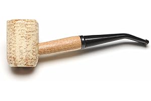 SUPTMAX Missouri Meerschaum - Washington Corn Cob Tobacco Pipe - 5th Avenue, Bent Bit