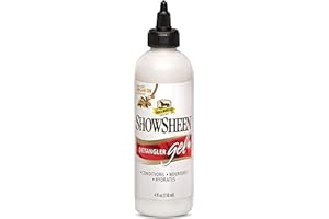 Iowa Veterinary Supply Co Showsheen Detangler Gel, Unscented, Detangling, Conditioning, Horse Mane & Tail, Grooming Product