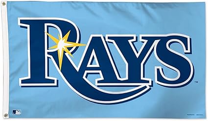 Amazon Com Wincraft Mlb Tampa Bay Rays 01793225 Deluxe Flag 3