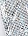 ASMAX HaoDuoYi Women Shiny Sequin Long Sleeve Cropped Blazer Front Zip Jacket/T Shirt Silver