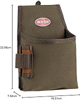 Bucket Boss 54160 Fastener Tool Pouch with Flap, Brown/Green view 12