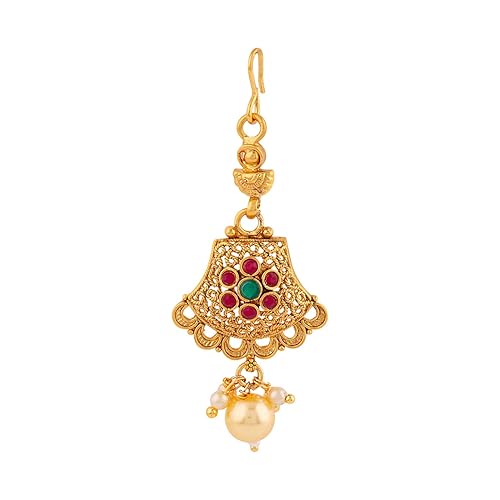 Southern Trance Floral Embellishment Maang Tika Jewellery for Women