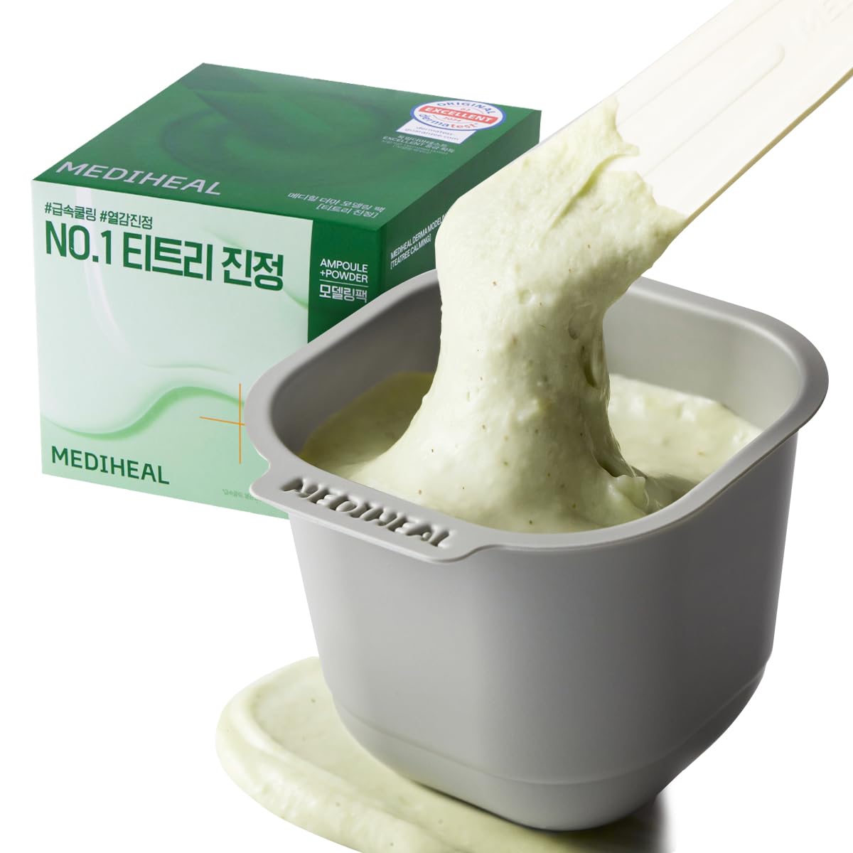 Mediheal Teatree Derma Modelling Pack, Cooling Jelly Face Mask, Home Spa Kit