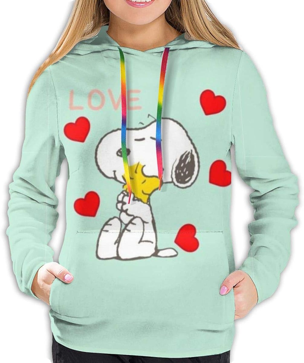 Snoopy Anime Hoodies Damen Sweatshirt Pullover 3D Druck Freizeitjacke