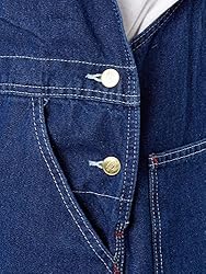Dickies Men's Bib Overall Work Pants, Rinsed Indigo