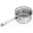 Chantal SLIN35-140 Induction 21 Steel Saucepan, 1 quart, Stainless