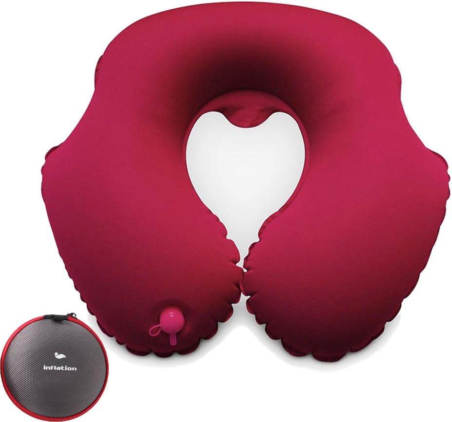 Drive Trivel Camping Pillow U Pillow Outdoor Car essential Inflatable Neck Pillow,Waterproof equipment for camping noon sleeping swimming travel pillow etc.