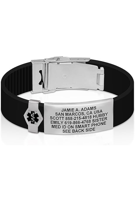 Suede Bracelet For Women American Medical ID – Sleek Mesh Medical