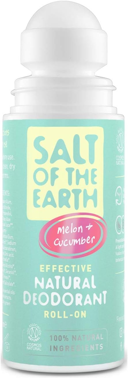 Salt of the Earth, Natural Deodorant Roll On, Melon & Cucumber, Vegan Formula with Effective Long-Lasting Protection - Image 3