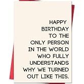 fancu Funny Birthday Card for Sister Brothe | Happy Birthday Sister Card, Humorous Brother Birthday Gifts, Hilarious Bday Cards Ferfect for Women, Men, and Siblings