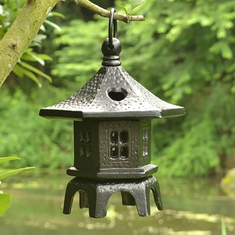 Zenggp Candlestick Aluminum Pagoda Garden Ornament Chinese
