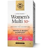 Solgar One Daily Women's Multi 50+ Multivitamin, 60 Vegan Capsules | Whole Body Support for Women 50+, Highly Absorbable Heart, Bone Health, Energy, Immune, Stress, Hair Skin &amp; Nails Support