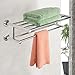 COLIBROX Wall Mounted Towel Rack Bathroom Hotel Rail Holder Storage Shelf Stainless Steel by Inter House Product