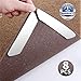 Rug Grippers, Vmini 8pcs Non Slip Rug Pads, Anti Curling Rug Gripper, 1/8 Inch Thickness Premium Carpet Gripper with Renewable & Reusable Gripper Tape - White