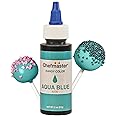 Chefmaster Aqua Blue Candy Color | True-Tone Shades | Oil-Based | Professional-Grade Dye | Chocolate, Strawberries, Cake Pops | Decorating | Easy-to-Use | Manufactured in the USA | 2 oz