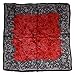 ETSYG® Elegant Large Silk Square Scarf Red Flower Rose Women's Head Scarves Shawl