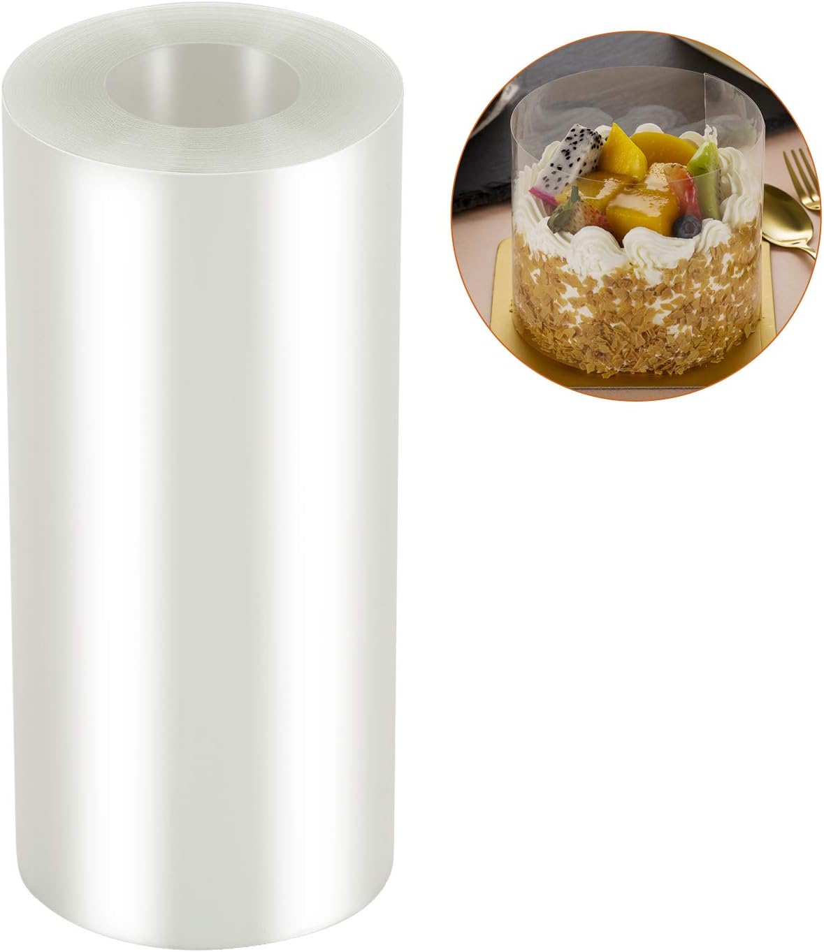 Cake Collars 4 x 394inch,Transparent Cake Rolls, Acetate Cake Collar