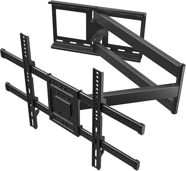 BONTEC TV Wandhalterung mit 1040 mm Extra Langem Gelenkarm für 32-75 Zoll LCD/LED/OLED Flachbildschirme bis 60kg, Neigbar, Schwenk- und Drehbar, Fernseher Halterung, Max. VESA 600 x 400 mm