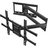 BONTEC Corner TV Wall Mount with Extra Long 40.9&rdquo; Extension Arm,Tilt Swivel | Full Motion Dual Arm TV Bracket for 32&ndash;75 Inch TVs, Holds Up to 132 lbs, Level Adjustment, Max VESA 600&times;400mm