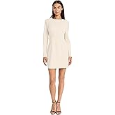 Donna Morgan Womens Elegant Long Sleeve Mini Dress - Fitted Silhouette with High Neckline - Versatile Cocktail Dress