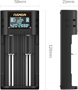 FUGASUN LCD Intelligent Battery Charger for 18650 21700 26650 view 5