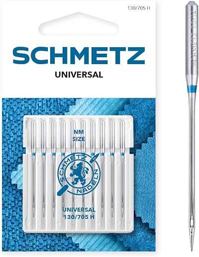 SCHMETZ 10 Universal Sewing Machine Needles 130/705 H 100/16 Flat Shank