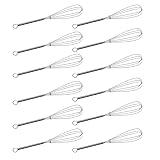 CHuangQi (Pack of 12) 7 inch Stainless Steel Whisk