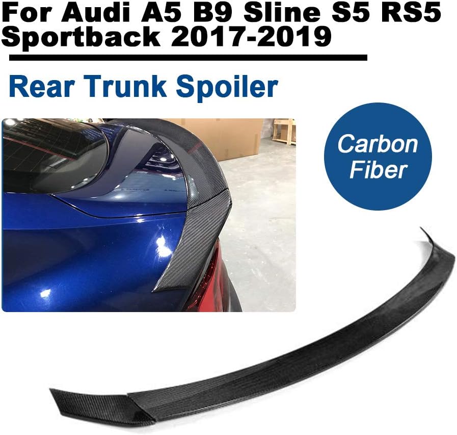 TGFOF Fits A5 B9 Sline S5 RS5 Sportback 2017-2019 Carbon Fiber Rear Trunk Boot Spoiler Wing Lid Body Kit