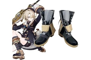 AnatuM Freminet Shoes Genshin Impact Cosplay Shoes Boots Leather Halloween Costumes Outfits for Men Women