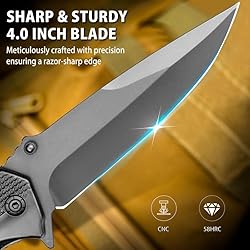 NedFoss FA48 Pocket Knife for Men with Bottle