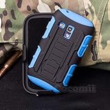 Cocomii Robot Armor Galaxy S3 Mini Case NEW [Heavy Duty] Premium Belt Clip Holster Kickstand Shockproof Bumper [Military Defender] Full Body Dual Layer Rugged Cover for Samsung Galaxy S3 Mini (R.Blue)