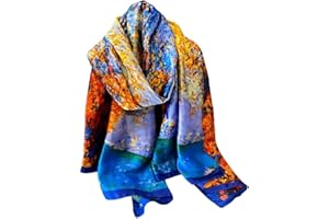 Acotavie Scarfs for Women Dressy Fashion Scarves Long Floral Pattern Scarf Lightweight Sunscreen Shawls