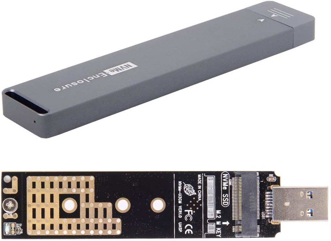 CY M.2 NVME M-key NGFF SSD USB 3.0 Adapter External PCBA Conveter RTL9210 Chipset with Case, Black 2280mm for NVME - Image 3
